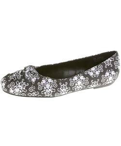 Oh Deer! Smartee Skull Print Fabric Flats