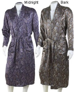 Joseph Abboud Men's Paisley Silk Robe