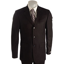 Kenneth Cole Creme Label Men's Navy Pinstripe 3-button Suit