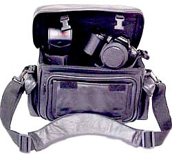Black Leather Video Bag