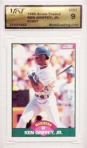 Score 1989 Ken Griffey Jr. Rookie Card (Mint-9)