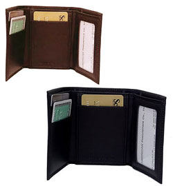 Men's Leather Tri-fold Wallet