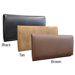 Nubuck Checkbook Wallet