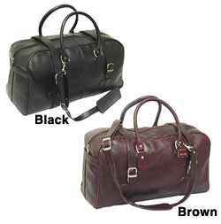 Leather Satchel Duffel Bag