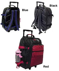 Leather Backpack on Wheels