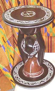 Hand-carved African Table (Ghana)