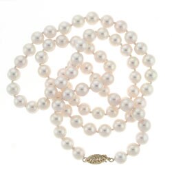 Cultured Akoya Cultured Pearl Necklace (7-7.5/24 in.)