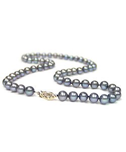 Cultured Freshwater Black Pearl Strand (6.5-7mm/24in)