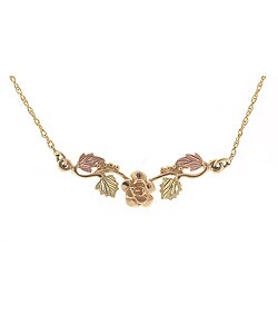 Black Hills Gold Rose Pendant
