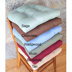 Brushed Twill No-slip Chair Pads (Set of 4)