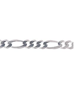 Sterling Silver 22-inch Figaro Chain