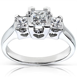 14k Gold 3/4ct TDW Princess Diamond Ring (H-I, I2-I1)