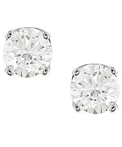14k 1/2ct TDW Round Diamond Stud Earrings (G-H/ SI-I1)