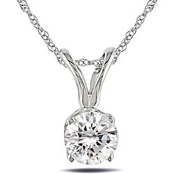 14-kt. Gold 1/3-ct (H-I-J/ I1-I2) Diamond Solitaire Pendant