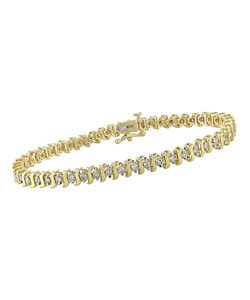 14k Gold 2ct Diamond 'S' Tennis Bracelet (J-K, I2-3)