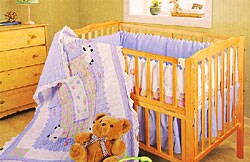 Little Lambs 3-piece Patchwork Crib Set