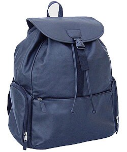 Black Leather Jumbo Backpack