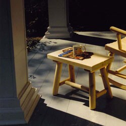 Rustic Adirondack Log Pole Bench