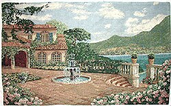 Coastal Villa 59x39-inch Wall Tapestry