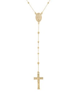 14k Gold Rosary Beads (34in)
