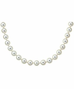 14k Gold Cultured Akoya Pearl Necklace (8-8.5 mm/ 18 in)