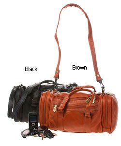 Small 13-inch Leather Duffel Bag