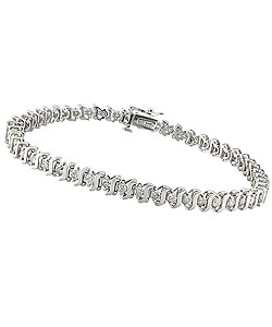 14k White Gold 2ct Diamond Tennis Bracelet (J-K, I2-3)