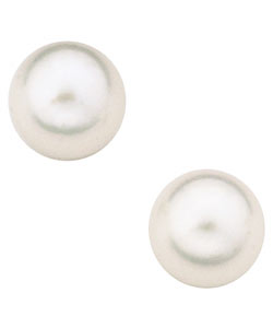 14k Gold Children's Akoya Pearl Stud Earrings (5 mm)