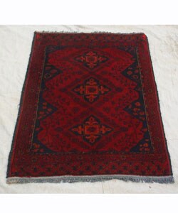 Afghani Turkoman Hand-knotted Rug (2'6 x 4')