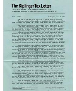 Kiplinger's Tax Letter