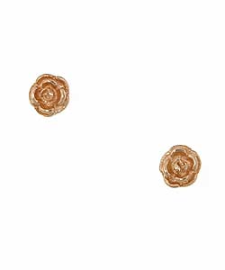 14-kt. Black Hills Gold Rose Earrings