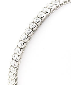 Sterling Silver CZ Classic Bracelet