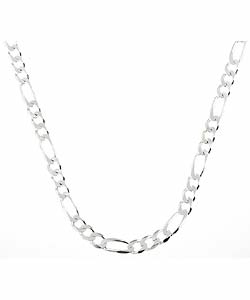 Sterling Silver 24-inch 6 mm Italian Figaro Chain