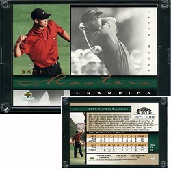 Limited Edition Tiger Woods UpperDeck Masters Card