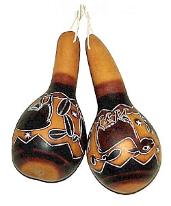 Maracas Mate Gourd Instrument (Peru)