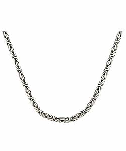 Sterling Silver Bali Chain Toggle Necklace