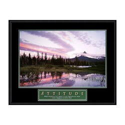 Motivational Framed Print - Attitude - Moonrise