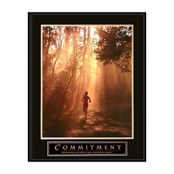 Motivational Framed Print - Commitment