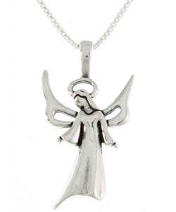Sterling Silver Angel Pendant with Chain