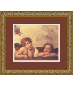 Sistine Madonna (detail) by Raphael Framed Print