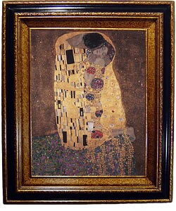 Klimt The Kiss Framed Canvas