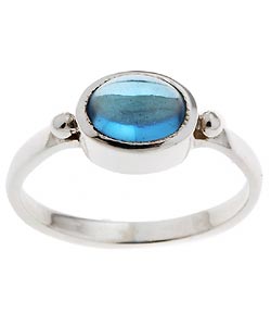 Sterling Silver Blue Topaz Ring