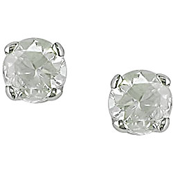 14k Gold 1/5ct TDW Round Diamond Stud Earrings