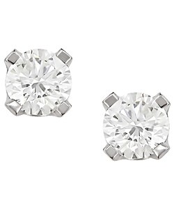14k Gold 1/5ct TDW Round Diamond Stud Earrings