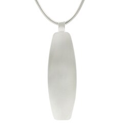 Sterling Silver Brushed Pendant