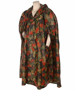 Swiss Camouflage Rain Poncho