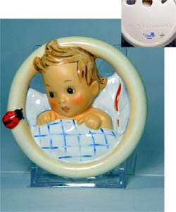 Child in Bed Hummel Plaque
