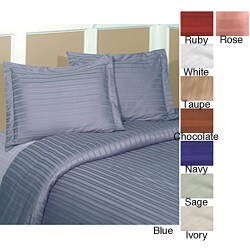 Striped 250 Thread Count Duvet Cover Set