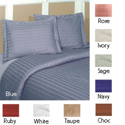 Striped 250 Thread Count Duvet Cover Set