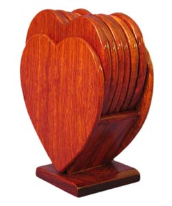 Heart-shaped Coasters (Set of 6)